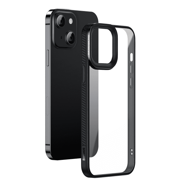Baseus Crystal Transparent чехол для телефона iPhone 13 (черный)