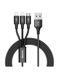 Baseus Rapid Series USB cable 3in1 Lightning / Micro USB 1,2m - Black