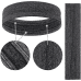 Elastic fabric headband for running fitness black
