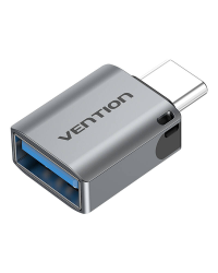 Переходник Vention CDQH0 USB-C Male на USB 3.0 серый