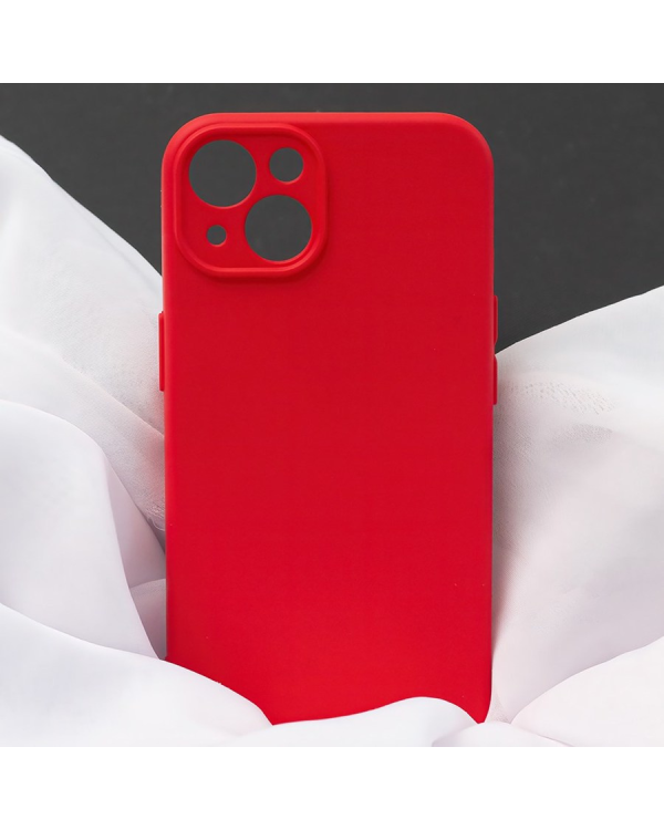 Силиконовый чехол Fusion Elegance Fibre Silicone Case для Apple iPhone 15 Pro Max красный