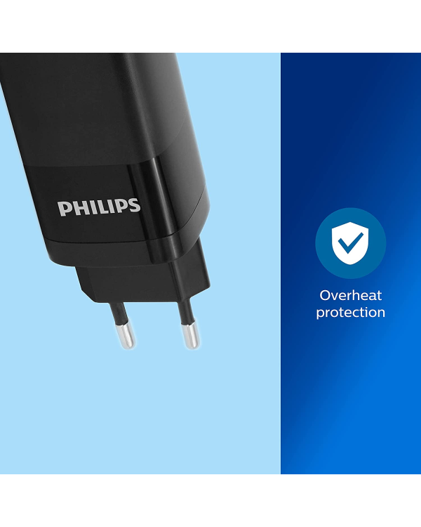 Зарядное устройство Philips DLP2681|12 GaN 65 Вт | 3,25А черный