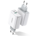 Ugreen wall charger USB Typ C / USB 36 W Quick Charge 4.0 Power Delivery white (60468 CD170)
