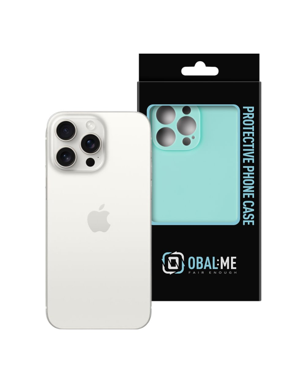 Матовый TPU чехол OBAL:ME для Apple iPhone 15 Pro Max бирюзовый