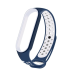Fusion dots ремешок для часов Xiaomi Mi Band 5 / Mi Band 6 синий - белый