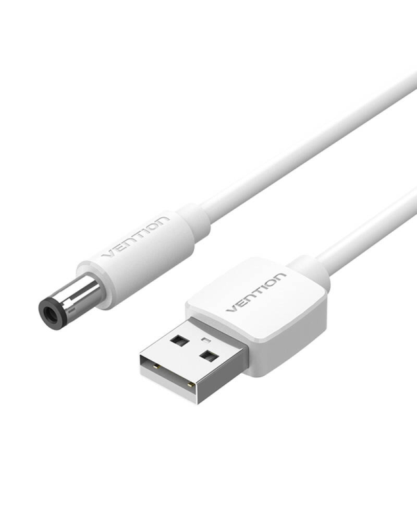Кабель питания USB к DC 5,5 мм 1,5 м Vention CEYWG белый