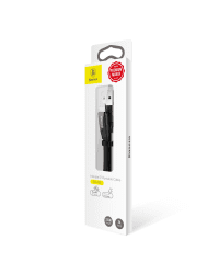 Baseus Nimble Flat Portable USB / Lightning Cable with Buckle 2A 0,23M black (CALMBJ-B01)