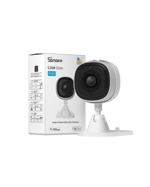 Беспроводная Wi-Fi камера безопасности для умного дома 1080p Sonoff S-Cam - белый