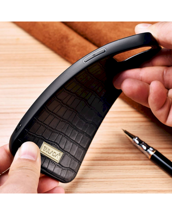 Sulada luxurious case прочный силиконовый чехол для Samsung G991 Galaxy S21 5G черный