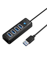 Orico Концентратор USB - 4x USB 3.0, 5 Гбит|с, 0,15 м (черный)