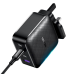Ugreen fast wall charger PPS 65W USB / 3x USB Typ C Quick Charge 3.0 Power Delivery SCP FCP AFC (gallium nitride)(UK Plug) black (CD224 70819)