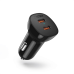 Обложка книги «Choetech car charger 2x USB Type C Quick Charge Power Delivery 40W FCP AFC black (TC0008)»