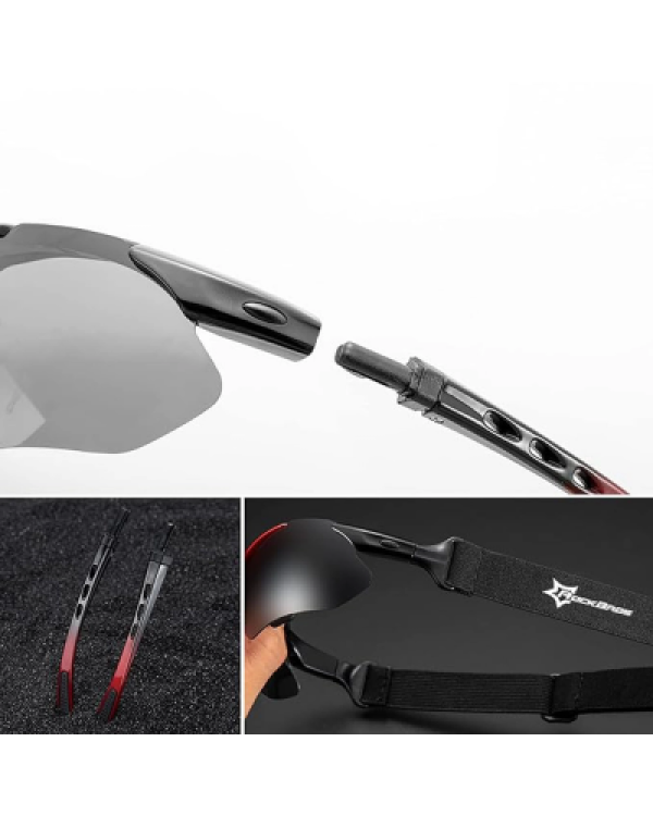 Поляризационные велосипедные очки Rockbros 10134PL - синий|розовый