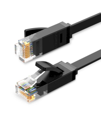 UGREEN Ethernet RJ45 Flat Network Cable, Cat.6, UTP, 12m (Black)