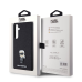 Чехол Karl Lagerfeld Fixed Glitter Metal Ikonik для Samsung Galaxy A55 5G черный