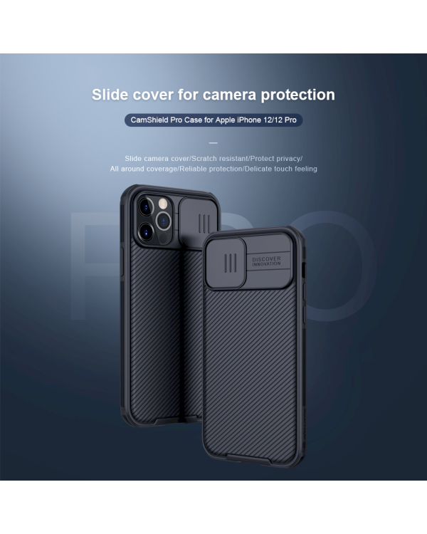 Дополнительное изображение книги «Nillkin CamShield Pro Hard Case for iPhone 12/12 Pro 6.1 Black»
