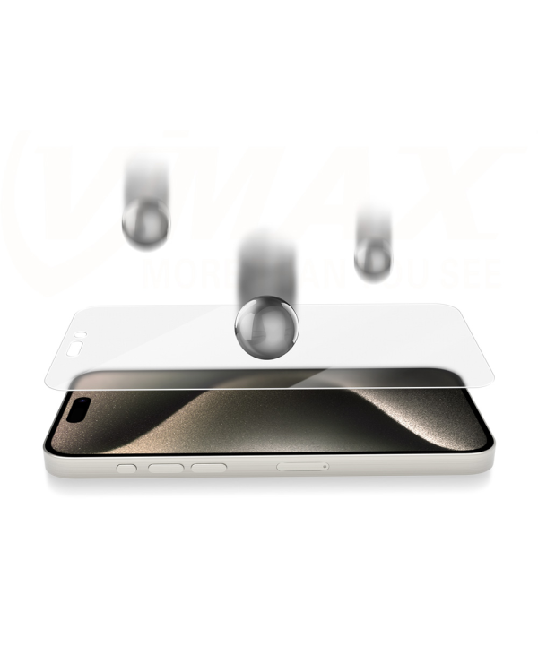 Vmax tempered glass 0.33mm clear glass for  iPhone 15 6,1" matte