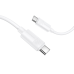 Кабель Borofone BX123 Leya | Тип C - Тип C | PD 60W| 3A |1 м| белый
