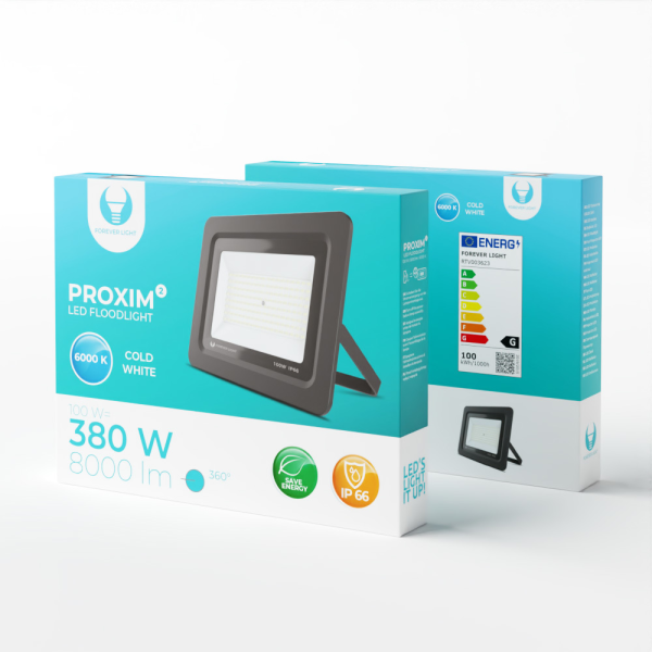 Прожектор светодиодный PROXIM II 100W |6000K| IP66 Forever Light