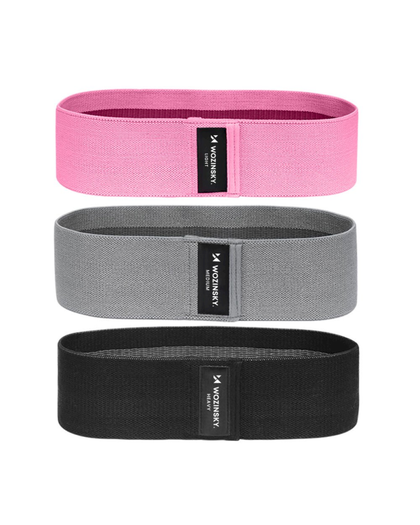 Wozinsky 3x set Exercise Bands Resistance Loop Mini Band, Elastic Strength Training Equipment for Home Gym (WFB-01)