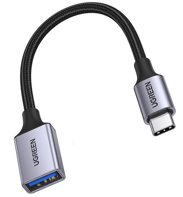 Обложка книги «Adapter USB-C 3.0 to OTG UGREEN US378 (black)»