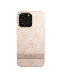 Guess PU 4G Stripe Case for iPhone 13 Pro Max Pink
