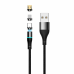 Обложка книги «Setty USB magnetic cable 1m 2A nylon black»