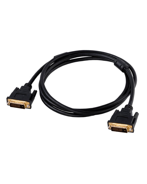 Кабель DVI Akyga AK-AV-06 вер. 24+1 контакт 1,8 м черный