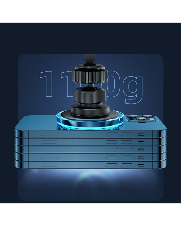 Автомобильный держатель Joyroom JR-ZS291 с беспроводной зарядкой / 15 Вт / MagSafe серебристого цвета