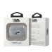 Karl Lagerfeld PU Embossed Karl and Choupette Heads Case for AirPods 3 Silver