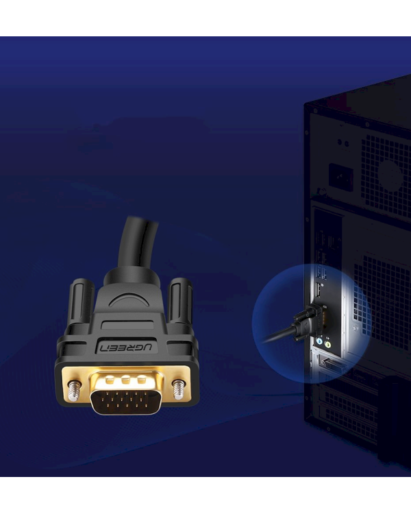 Дополнительное изображение книги «Ugreen VGA (męski) - VGA (męski) cable FHD 1,5 m black (VG101 11630)»