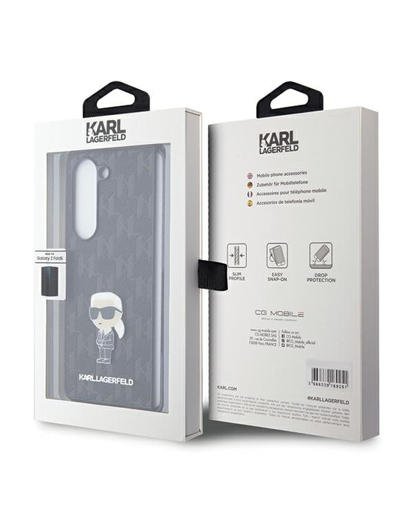 Дополнительное изображение книги «Karl Lagerfeld KLHCZFD5SAPKINPK Z Fold5 F946 hardcase czarny|black Saffiano Monogram Ikonik Pin»