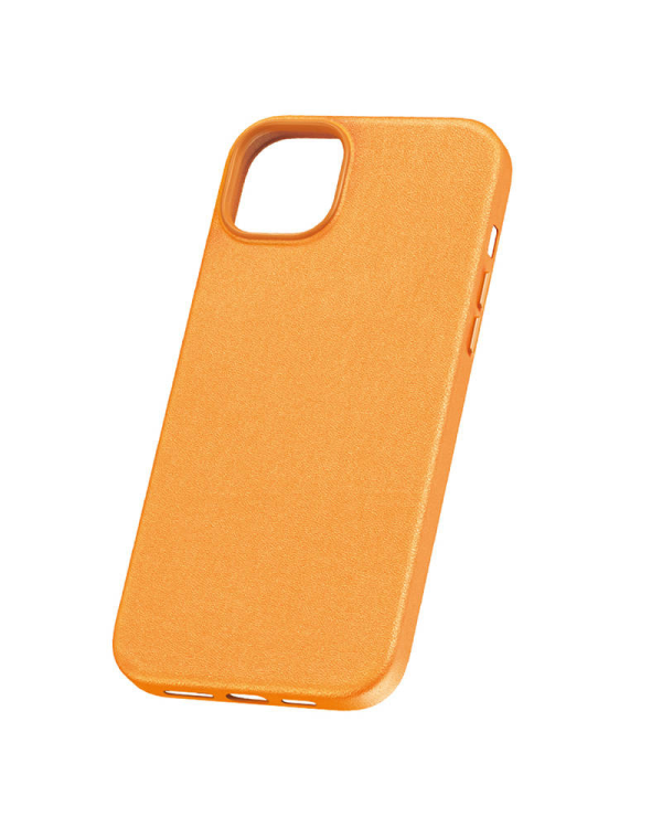 Phone Case for iPhone 15 Baseus Fauxther Series (Orange)