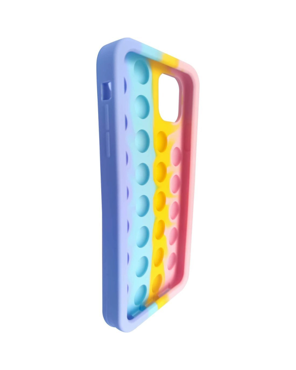 Fusion Pop it силиконовый чехол для Samsung A726 / A725 Galaxy A72 / A72 5G желтый - синий - фиолетовый
