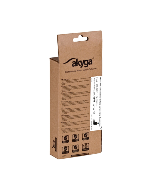 Akyga power supply AK-ND-69 19.5V | 2.31A 45W 4.5 x 3.0 mm + pin HP 1.2m
