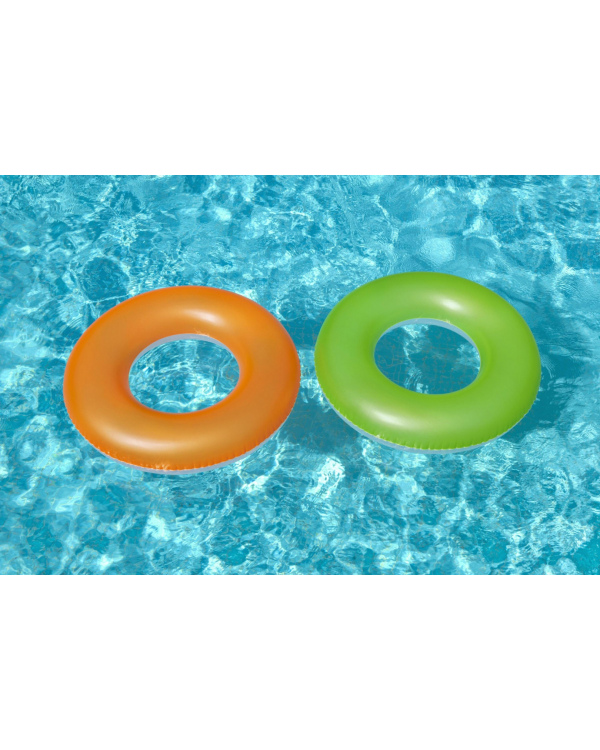 Плавательный круг оранжевый неон 91 см BESTWAY