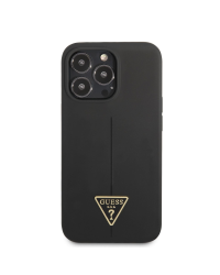 Guess Silicone Line Triangle Case for iPhone 13 Pro Max Black