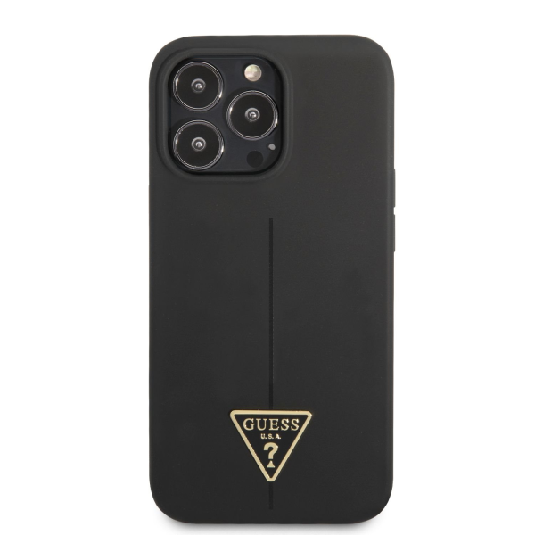 Обложка книги «Guess Silicone Line Triangle Case for iPhone 13 Pro Max Black»