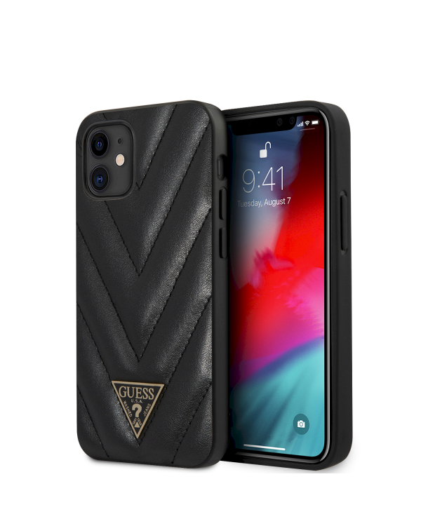 Дополнительное изображение книги «GUHCP12SPUVQTMLBK Guess V Quilted Cover for iPhone 12 mini 5.4 Black»
