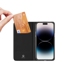 Dux Ducis Skin Pro Wallet Case for iPhone 15 Pro Max - Black