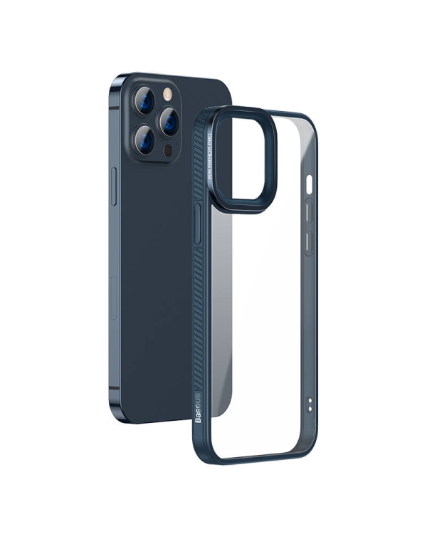 Чехол для телефона Baseus Crystal для iPhone 13 Pro (синий)