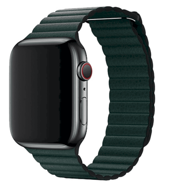 Devia Elegant Leather Loop Ремешок для часов Apple Watch 42 / 44 mm Темно Зеленый