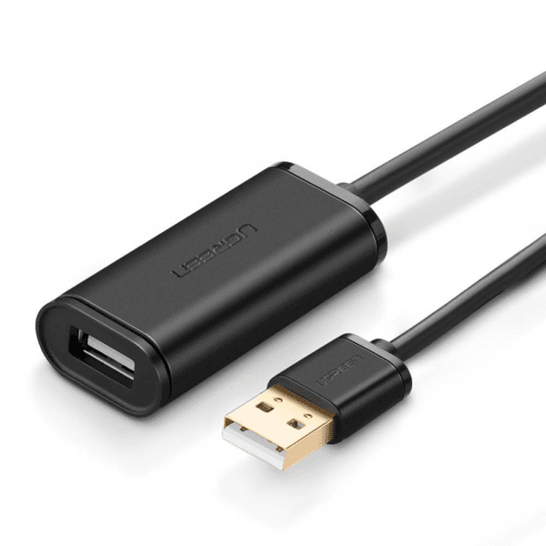 USB 2.0 extension cable UGREEN US121, active, 5m (black)