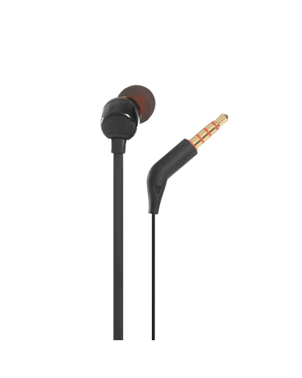 Наушники-вкладыши JBL Tune 160, 3,5 мм мини-джек с пультом ДУ - черный