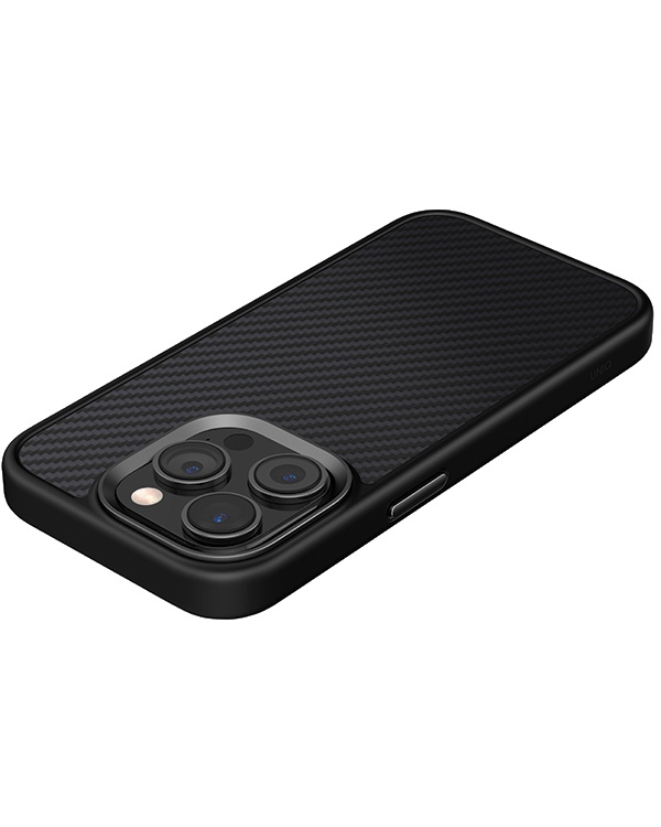 Дополнительное изображение книги «UNIQ etui Keva iPhone 15 Pro Max 6.7" Magclick Charging czarny|carbon black»