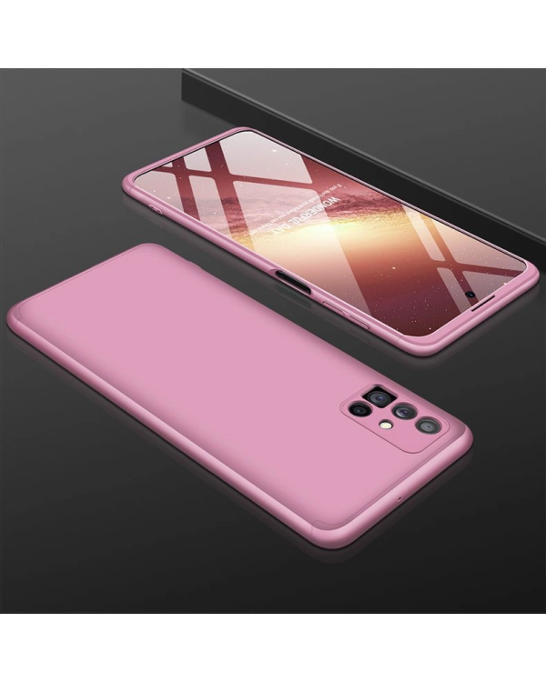 GKK 360 Protection Case Front and Back Case Full Body Cover Samsung Galaxy M51 pink