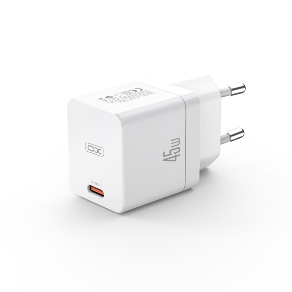 XO wall charger CE09 PD 45W 1x USB-C white