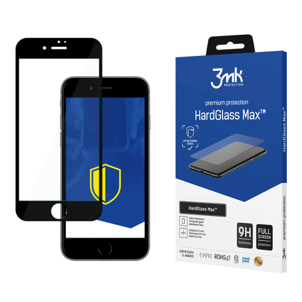 Обложка книги «Apple iPhone 7 Plus Black - 3mk HardGlass Max™ screen protector»