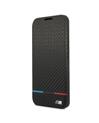 Etui BMW BMBKS22MPUCARTCBK S22+ S906 czarny|black bookcase M Collection Triangles