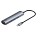 Baseus CAHUB-J0G 6 in 1 Приставка для MacBook | 1 x HDMI | 3 x USB 3.0 | USB-C | RJ45 | PD